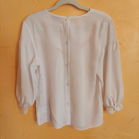 Joie lace 3/4 sleeve blouse - Picture 2 of 3